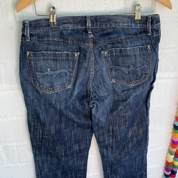 Goldsign Denim Mid Rise Thrill Boot Cut Dark Wash Jeans sz 31 - Picture 5 of 7